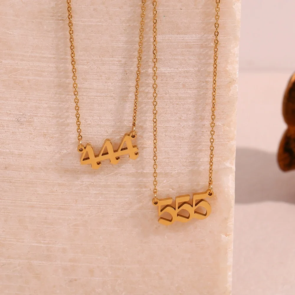 Angel Numbers 18k Gold Necklace - Image 3