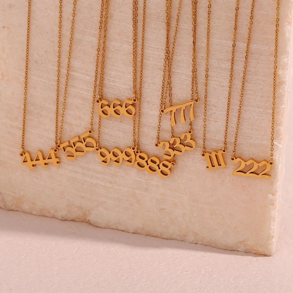 Angel Numbers 18k Gold Necklace - Image 4