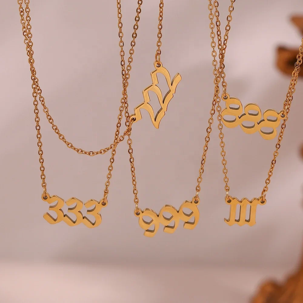 Angel Numbers 18k Gold Necklace - Image 6