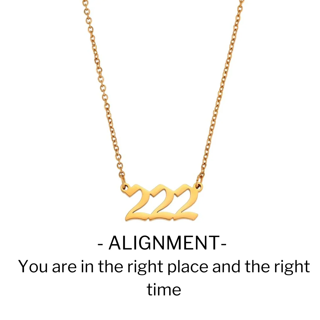 Angel Numbers 18k Gold Necklace - Image 8