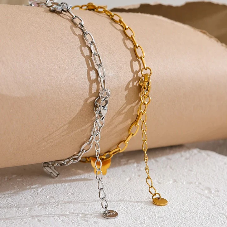 Butterfly Gold / Silver Bracelets with Enamel - Image 4