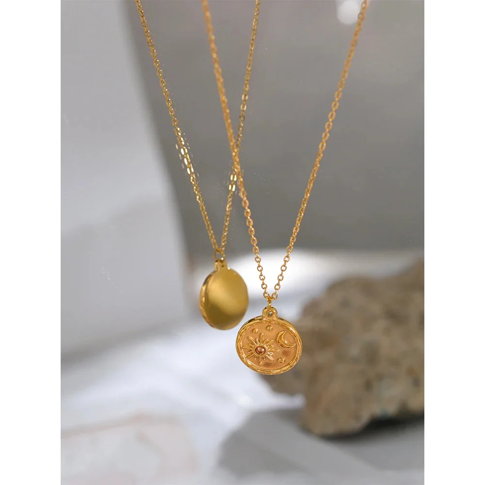 Celestial Harmony - The Sun and the Moon Necklace - Image 5