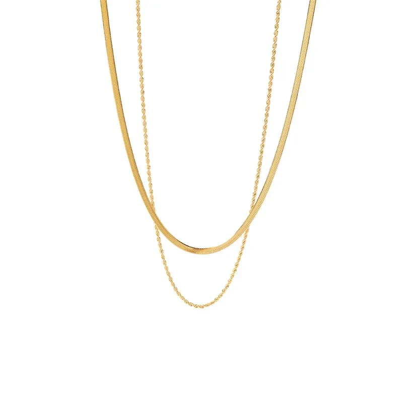 Double Layered Gold Necklace