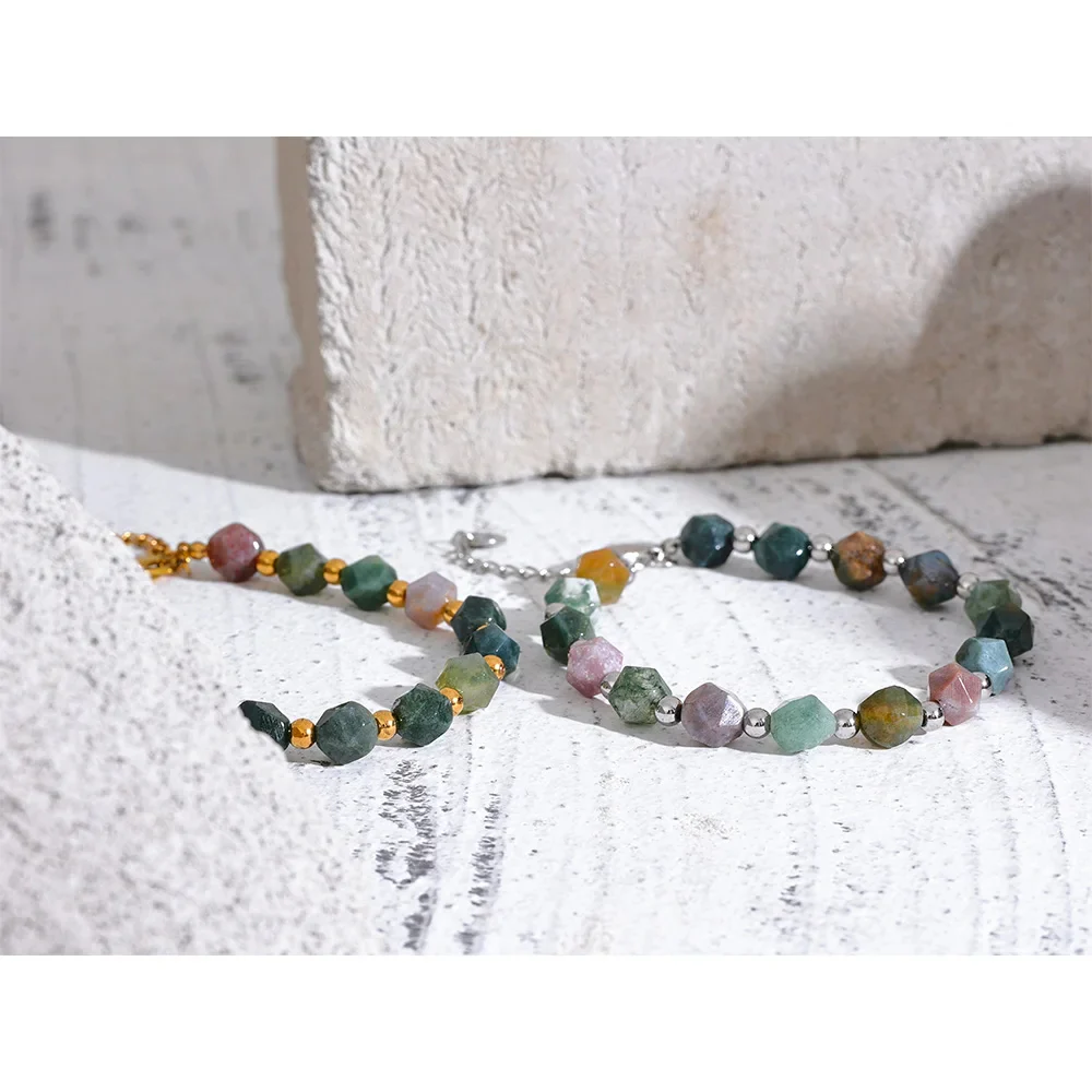 Free Spirit -  Indian Agate Bracelet for Men - Image 5