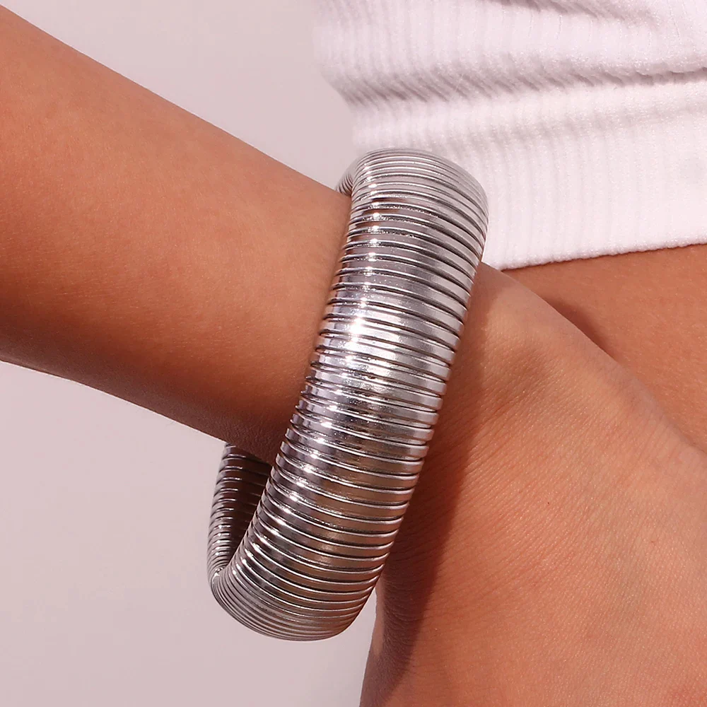Fusion Bands - 20mm Wide Gold / Silver Bracelet - Image 2