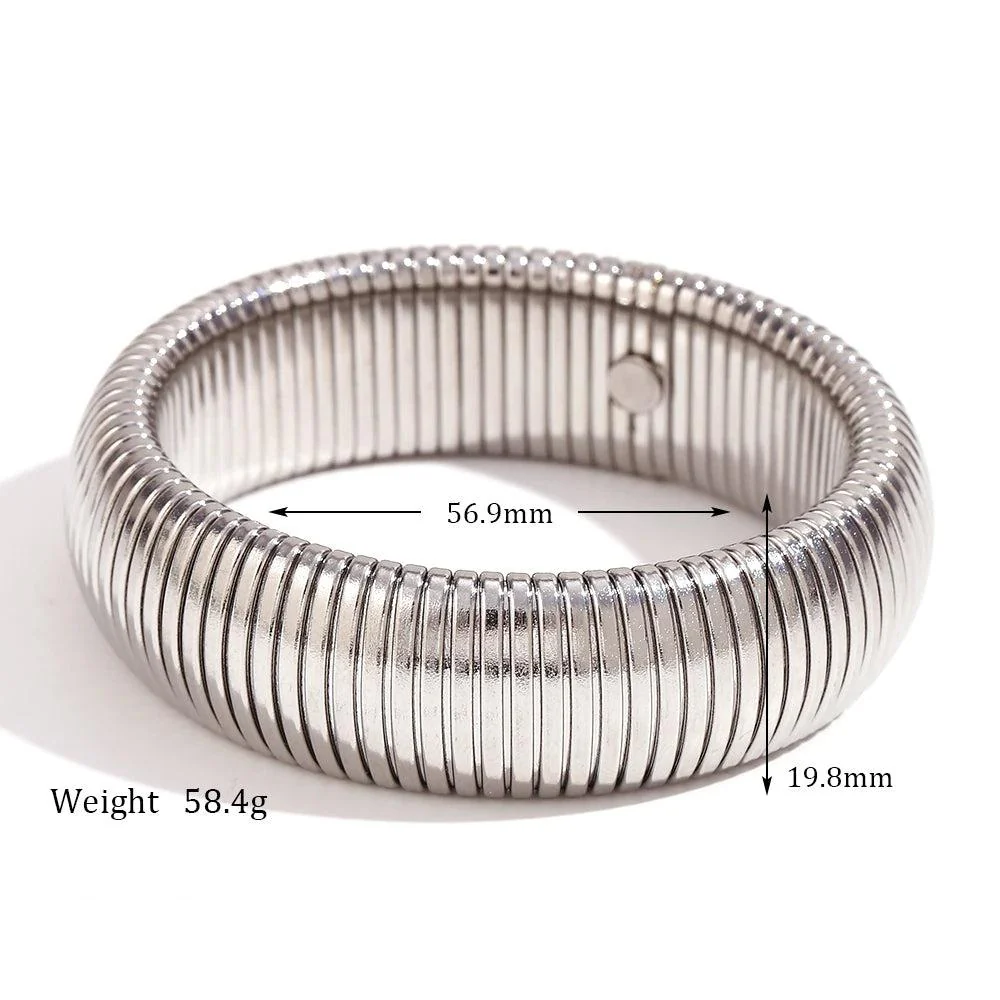 Fusion Bands - 20mm Wide Gold / Silver Bracelet - Image 7