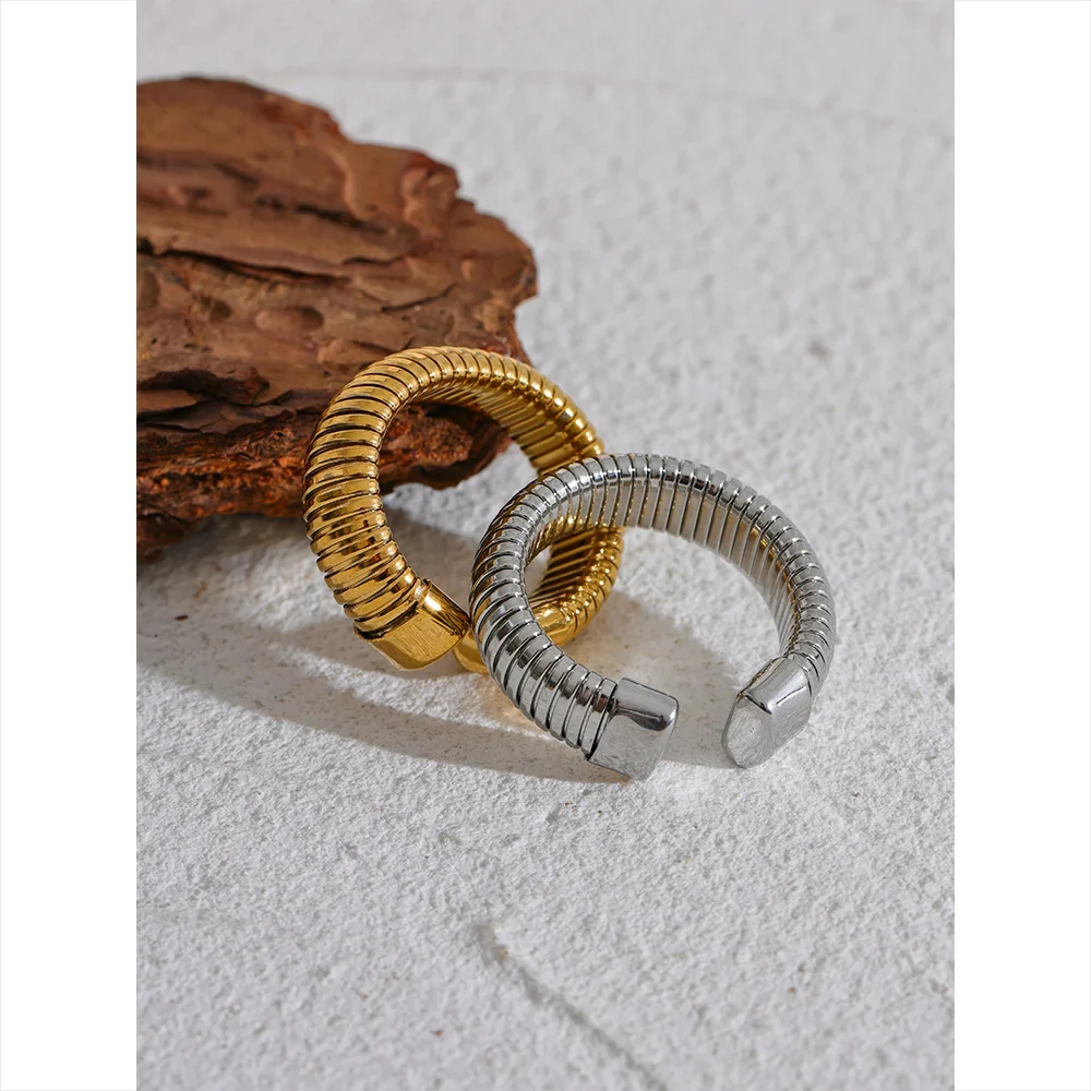 Fusion Bands - Gold Open Ring - Image 4