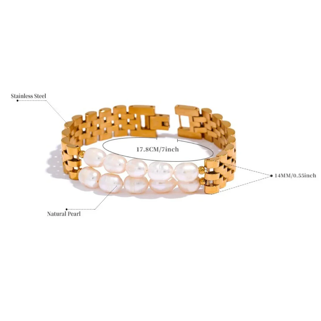 Glorious Prospective - 18K Bracelet with Pearls - Image 6