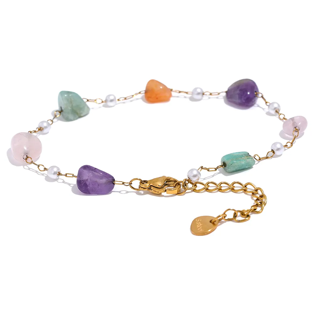 Inner Connection - Chakra Necklace and Bracelet with a mix of Gemstones - Image 6