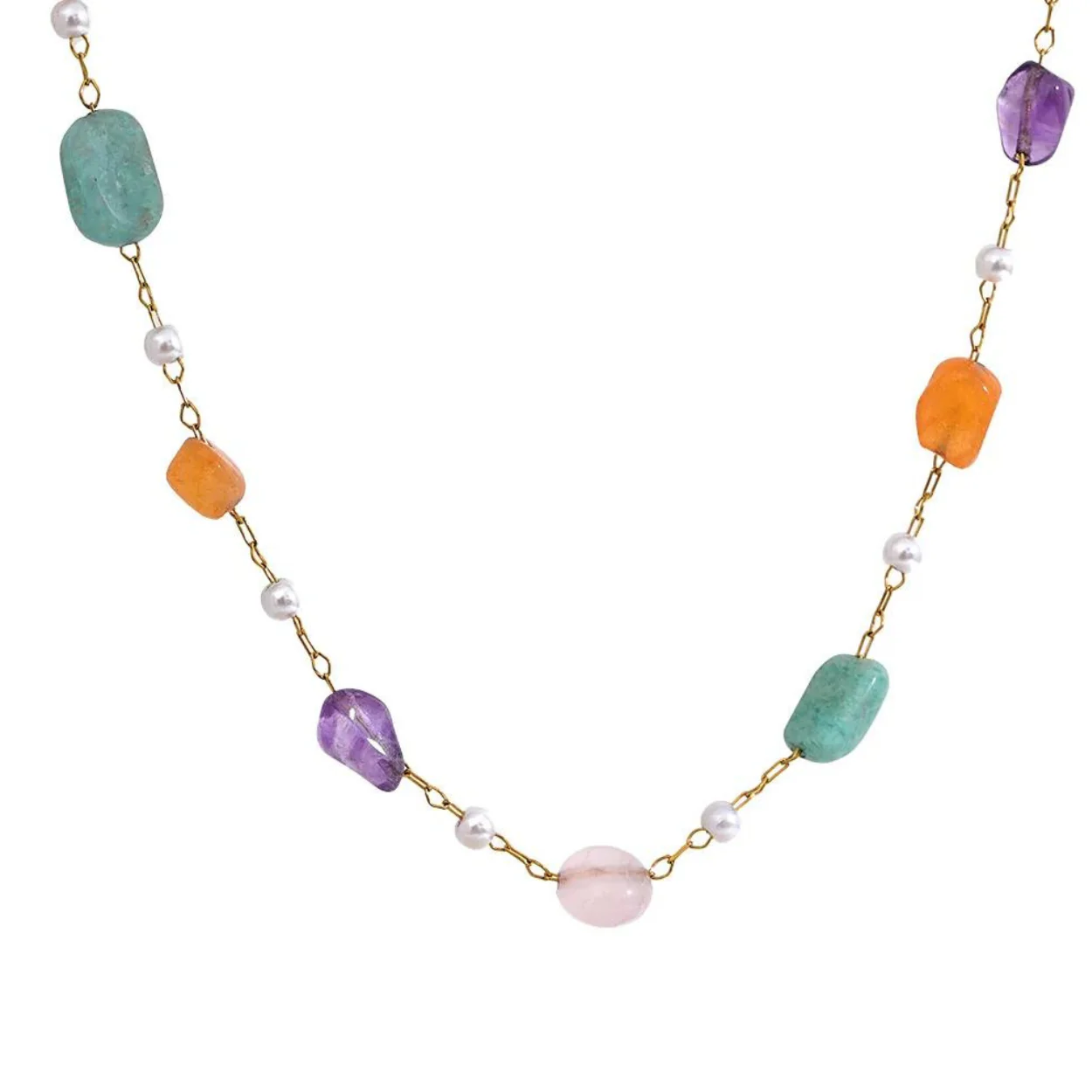 Inner Connection - Chakra Necklace and Bracelet with a mix of Gemstones - Image 7