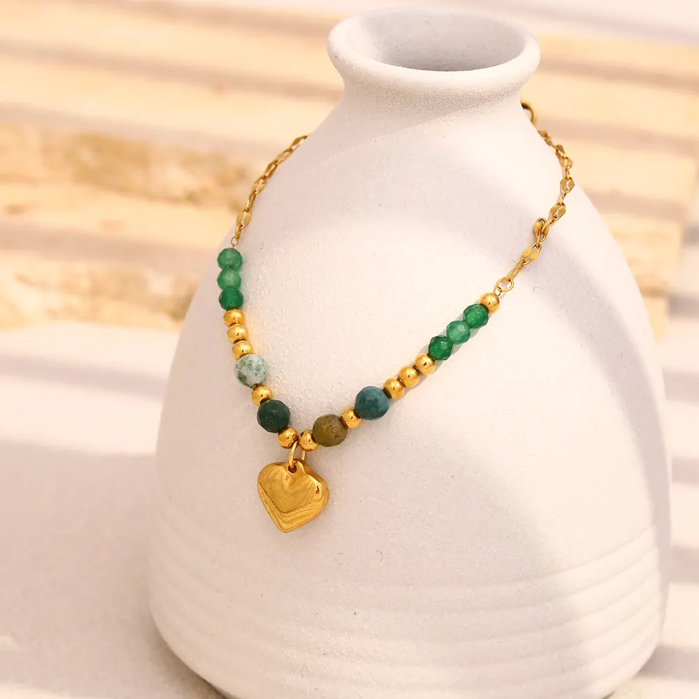 Inner Light - Gold Dainty Bracelet with Agate - Image 2
