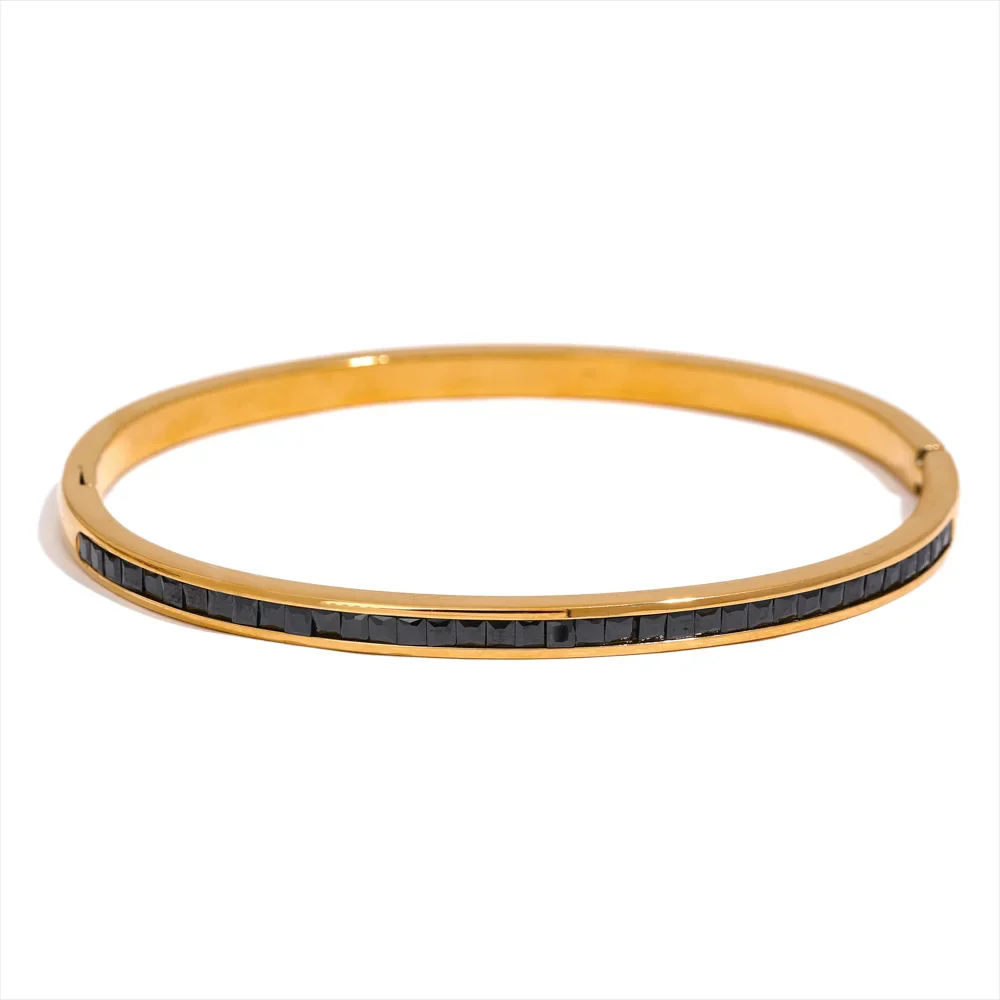 Nova Glow - Tennis Bracelet Bangle with Crystals - Image 3