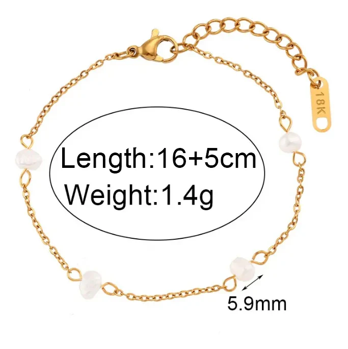Ocean Treasures  - Gold Pearl Necklace and Bracelet - Image 7