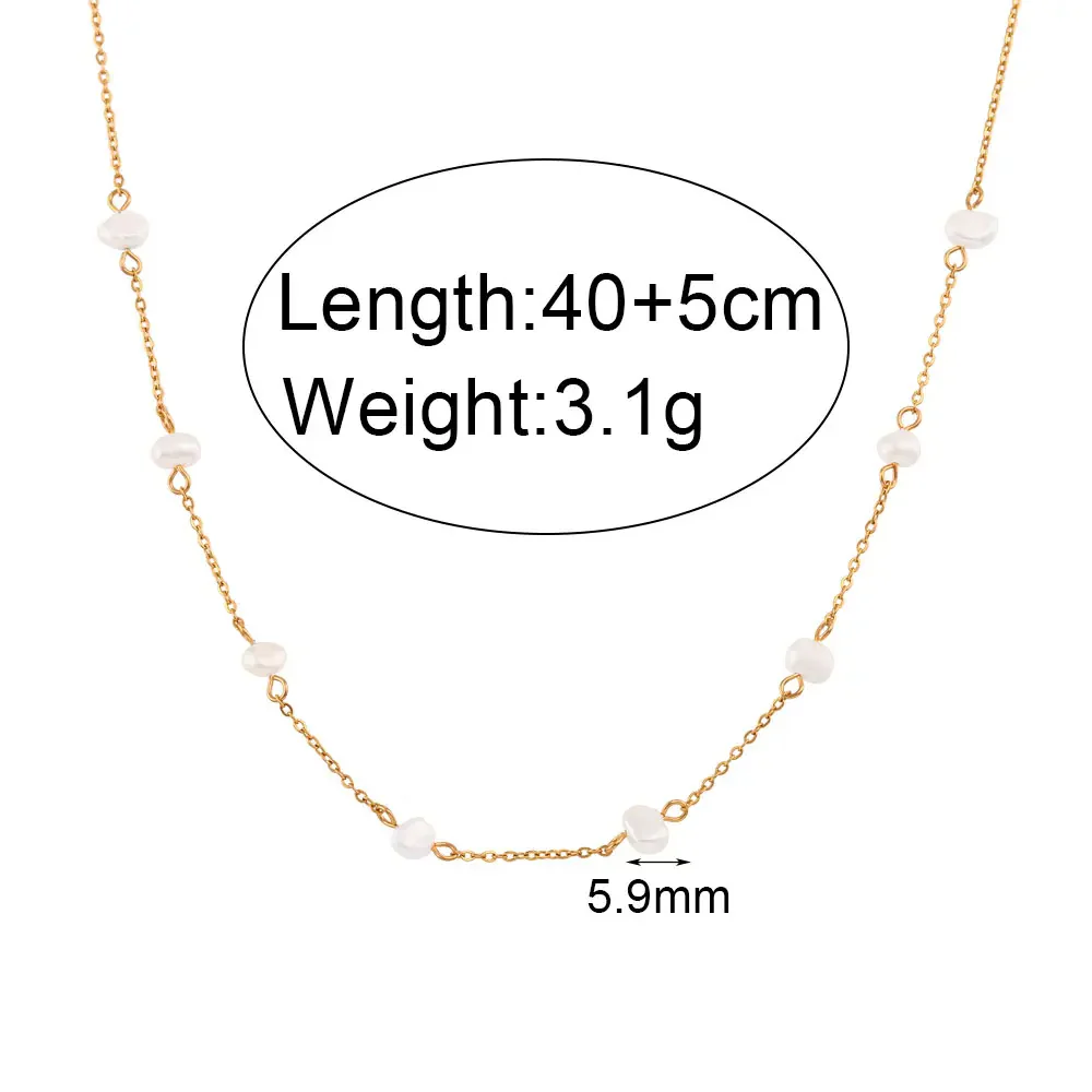 Ocean Treasures  - Gold Pearl Necklace and Bracelet - Image 8