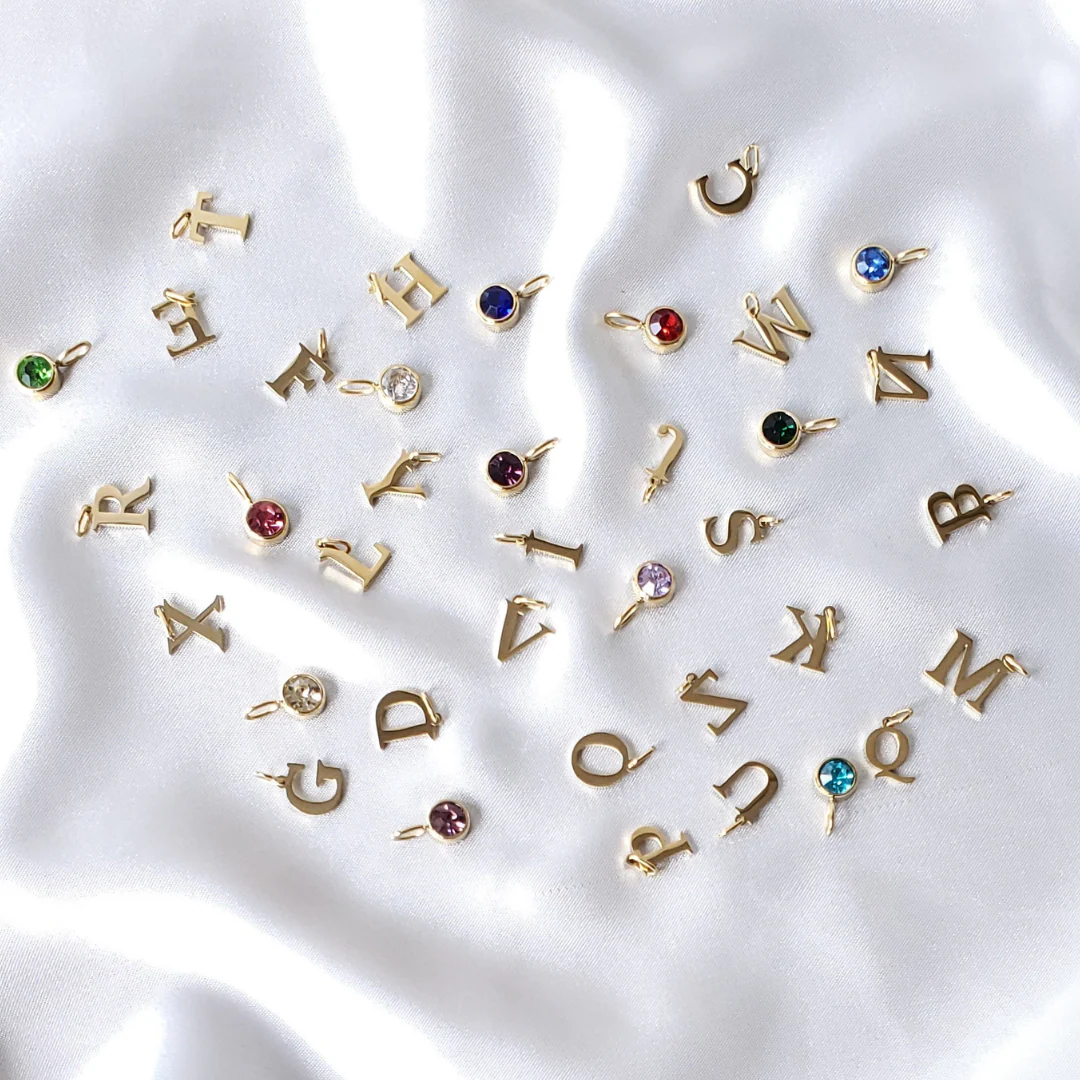Personalised Initial & Birthstone Necklace - Image 6