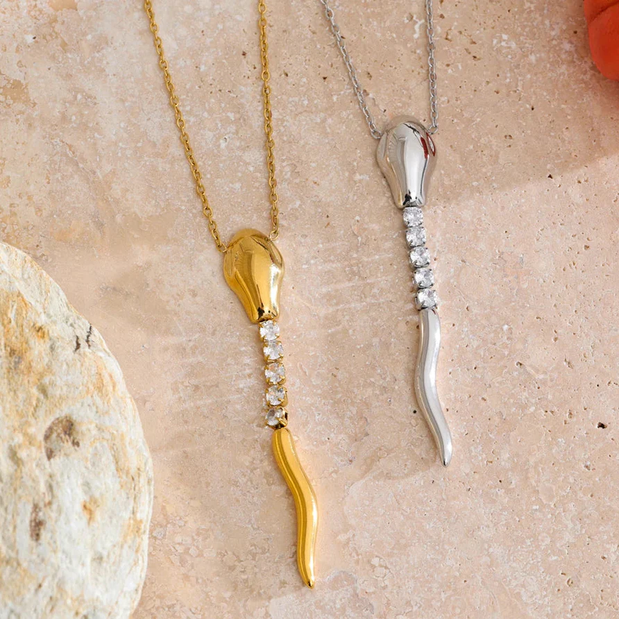 Serpente - Snake Necklace Gold / Silver - Image 4