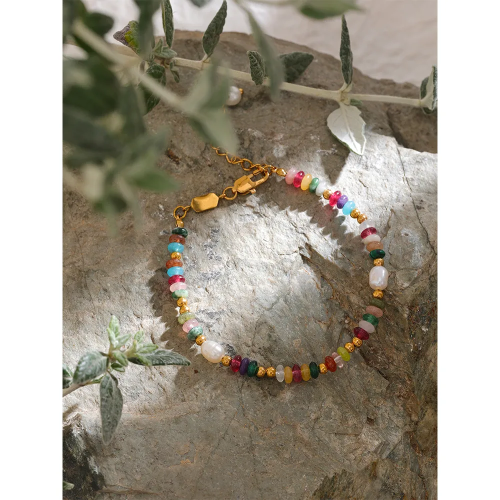 The Aura - Tourmaline and Pearl Bracelet - Image 4