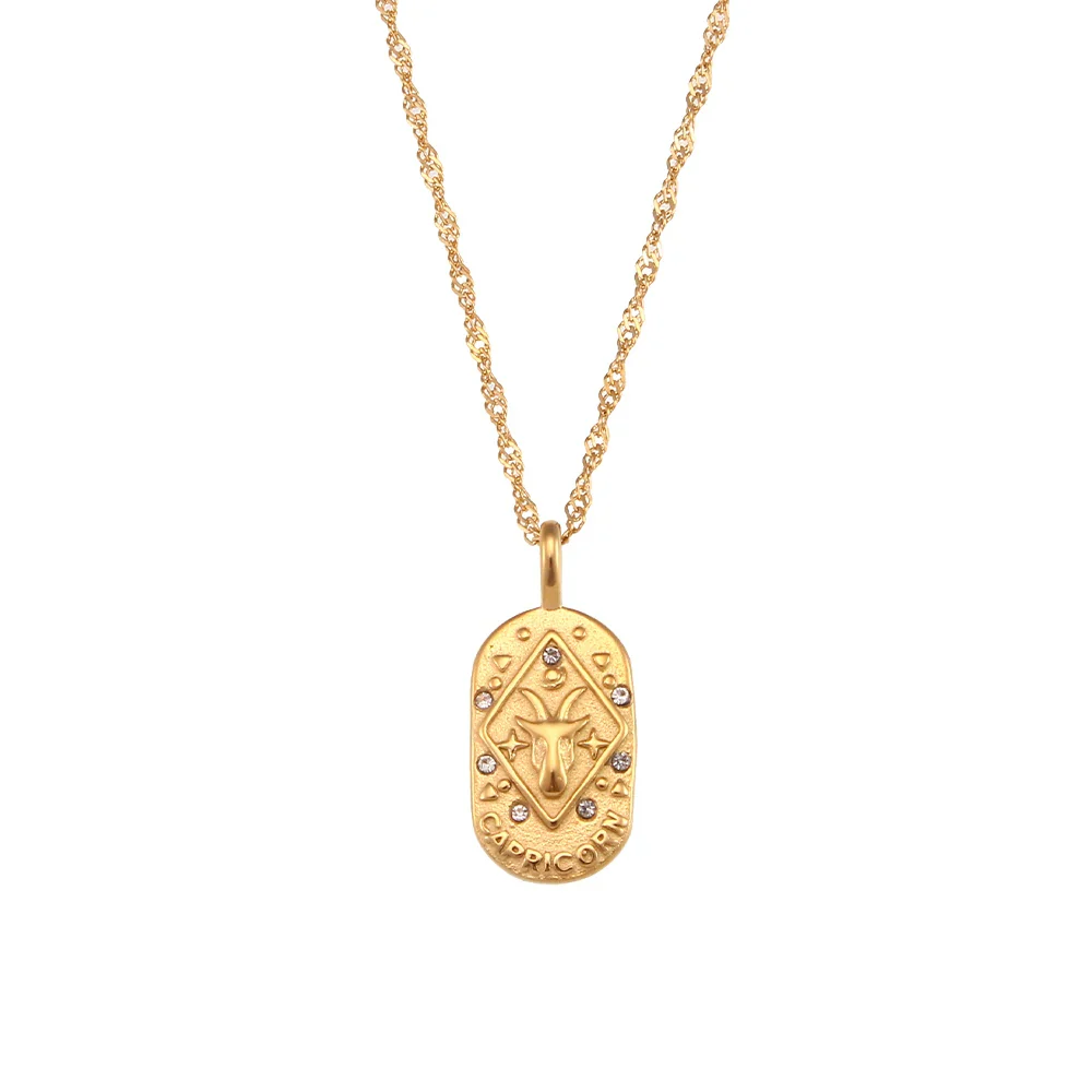 The Half Moon Zodiac Gold Necklace - Image 6