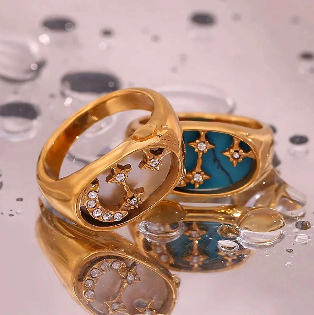 The Moon - Gold Ring - Image 2