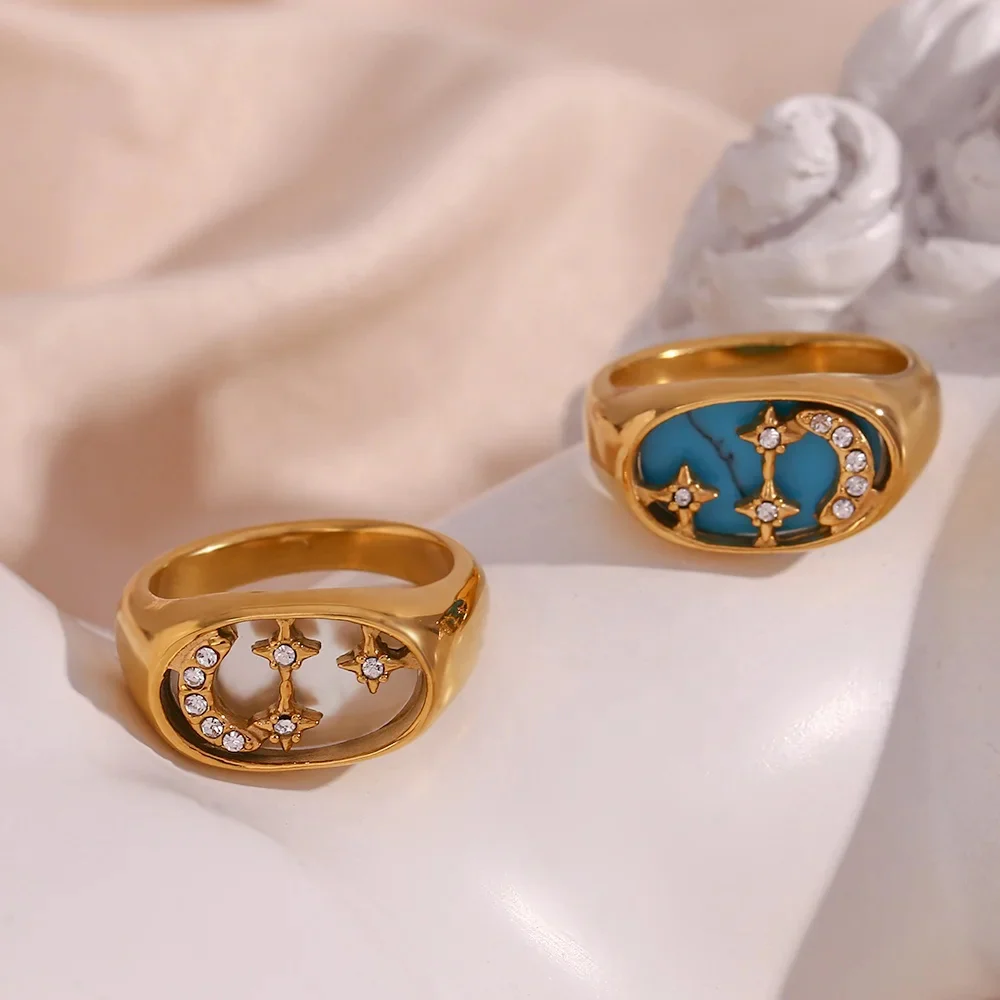 The Moon - Gold Ring - Image 3
