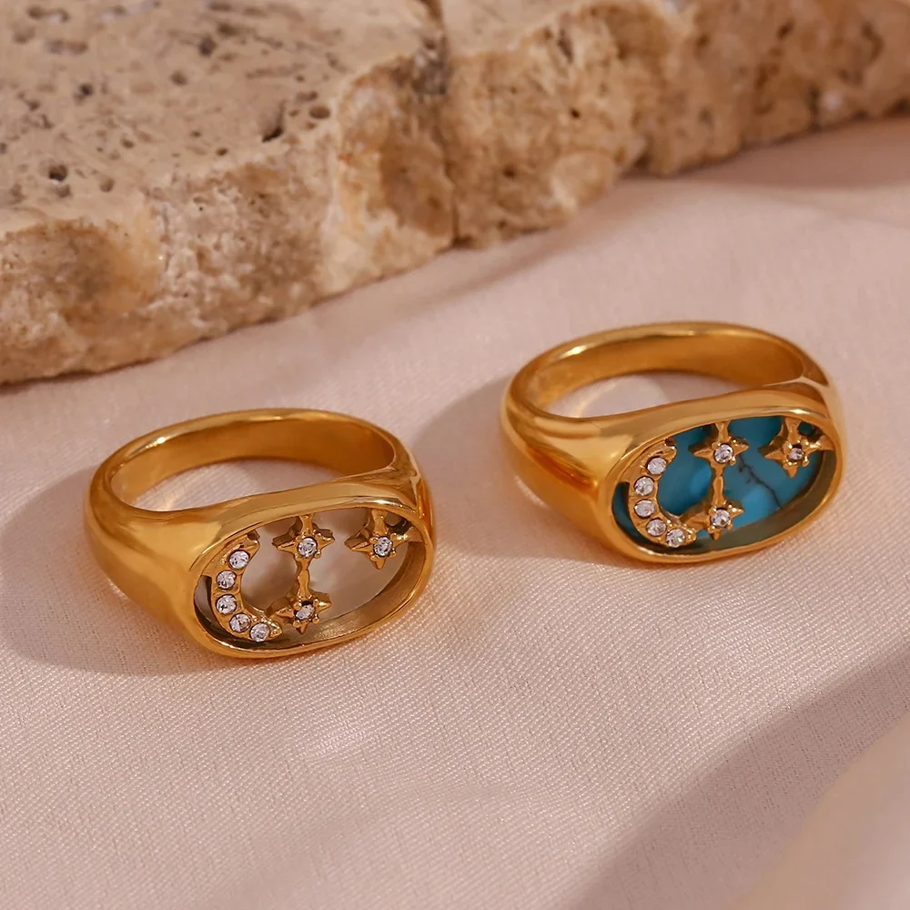 The Moon - Gold Ring - Image 4