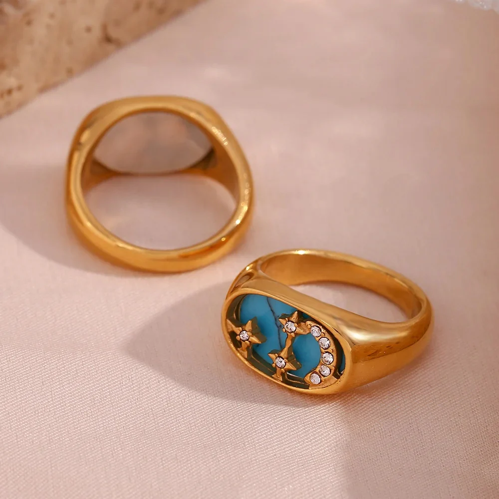 The Moon - Gold Ring - Image 6
