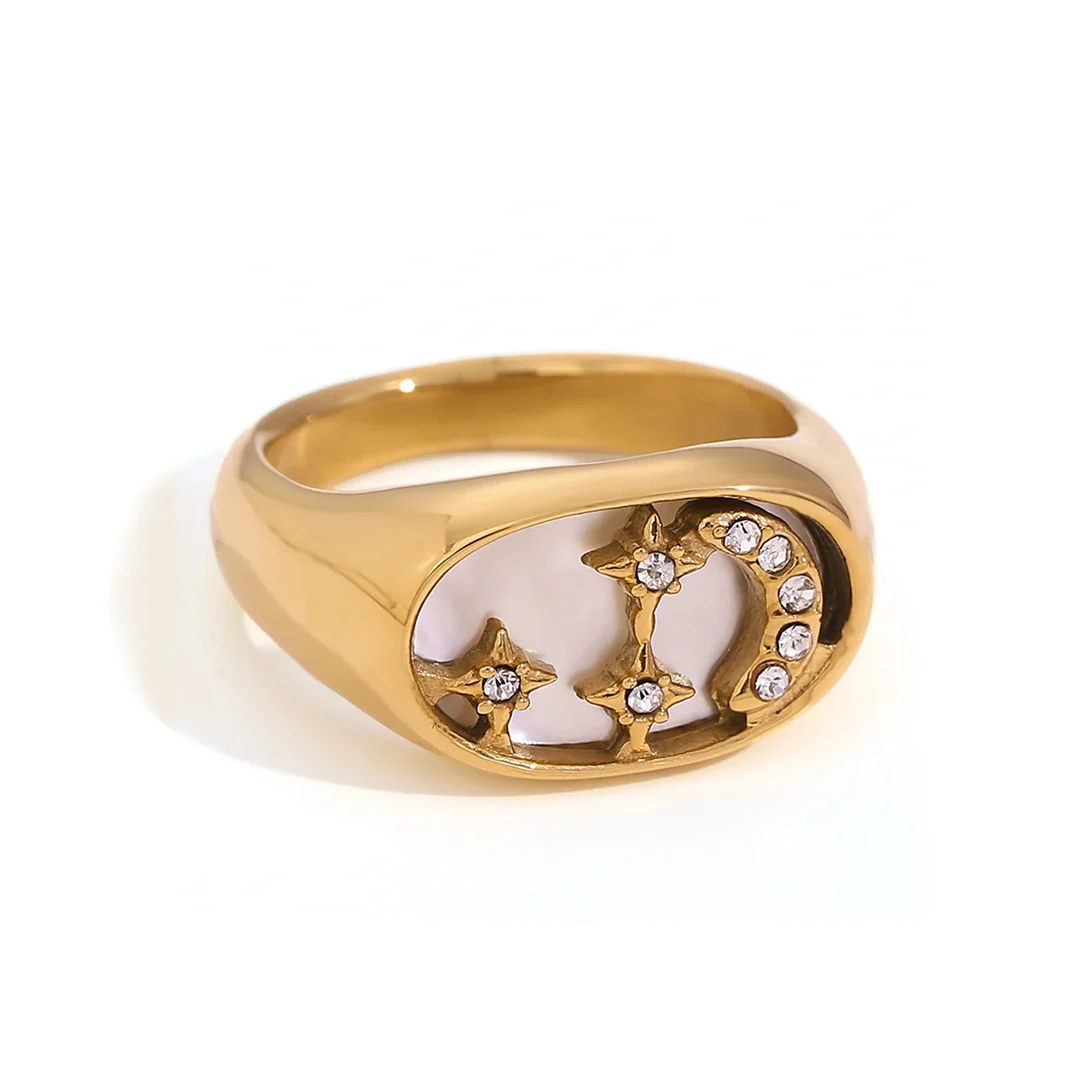 The Moon - Gold Ring - Image 7
