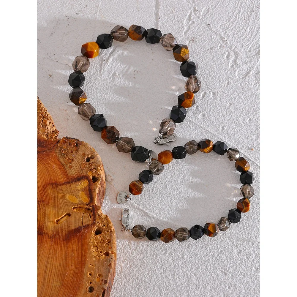 Powerful Thrive - Faceted Bracelet with Tiger's eye For Men and Women - Image 3