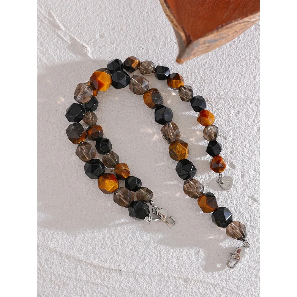 Powerful Thrive - Faceted Bracelet with Tiger's eye For Men and Women - Image 4