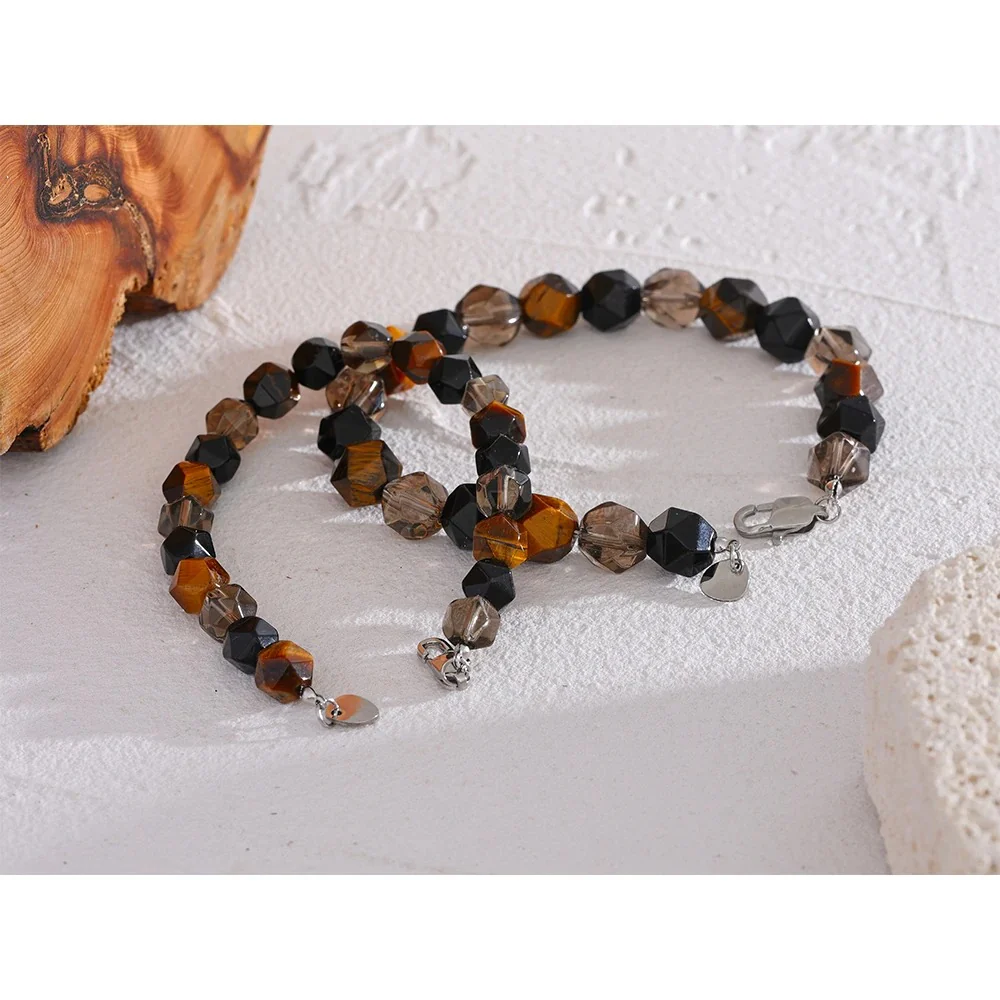 Powerful Thrive - Faceted Bracelet with Tiger's eye For Men and Women - Image 6