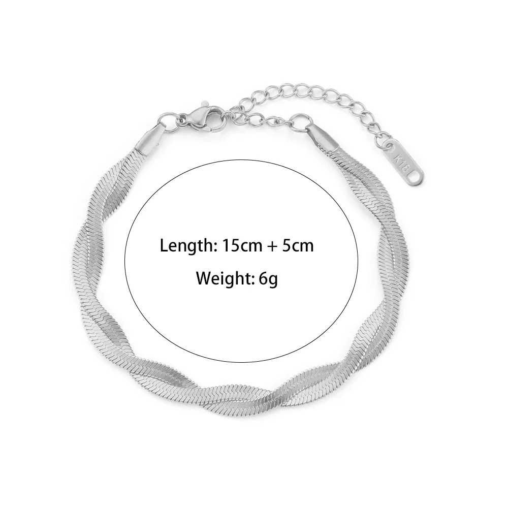 Unity - 18k Necklace and Bracelet Set Double Layer Twisted - Image 6