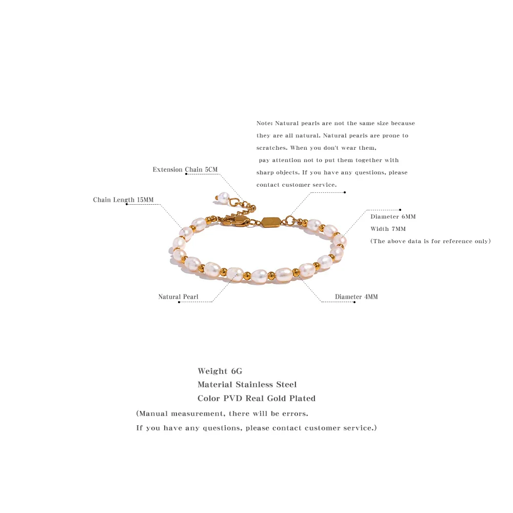 Universal Truth - Gold Pearl Bracelet - Image 4
