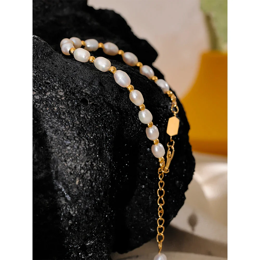 Universal Truth - Gold Pearl Bracelet - Image 6