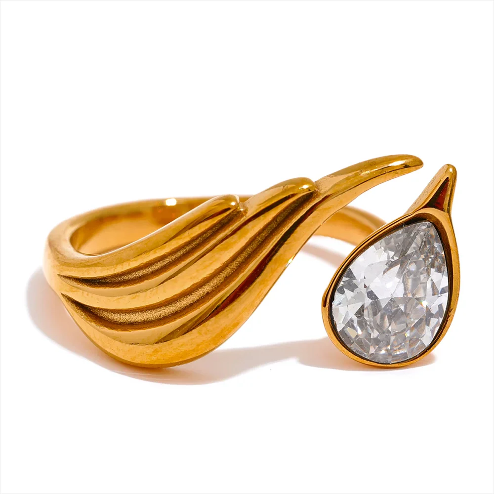 Wings of Light – Adjustable Ring  Gold / Silver - Image 2